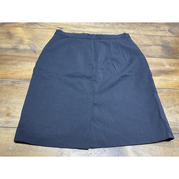 Club Monaco Women's Knee Length Pencil Skirt Wool Blend Black Size 6 - Picture 6 of 10